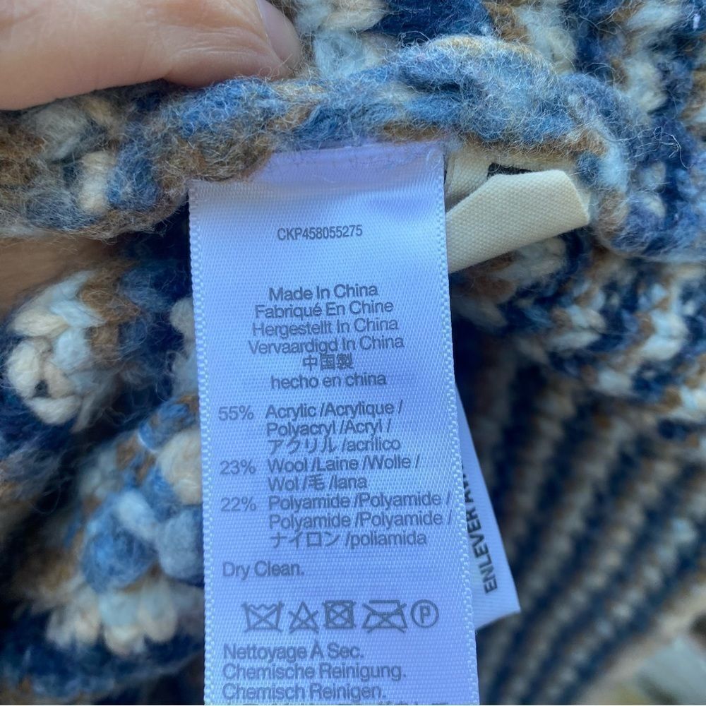 Madewell Waller Crop Cardigan Sweater in Stripe size XS - Picture 9 of 10